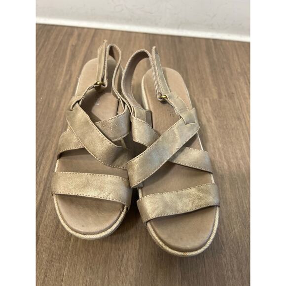 Antelope Tan Platform Sandals Sz 37 - Picture 2 of 5